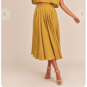 MABLE Mustard Skirt